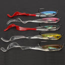 ZANLURE 5pcs Jigging Lead Soft Fishing Lures Minnow Bait Tackle Mixed Colors Single Hook