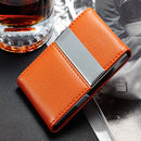 IPRee PU Leather Card Holder Double Open Credit Card Case ID Card Storage Box Business Travel