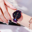 Fashion Star Magnetic Milanese Steel Band Women Quartz Watch