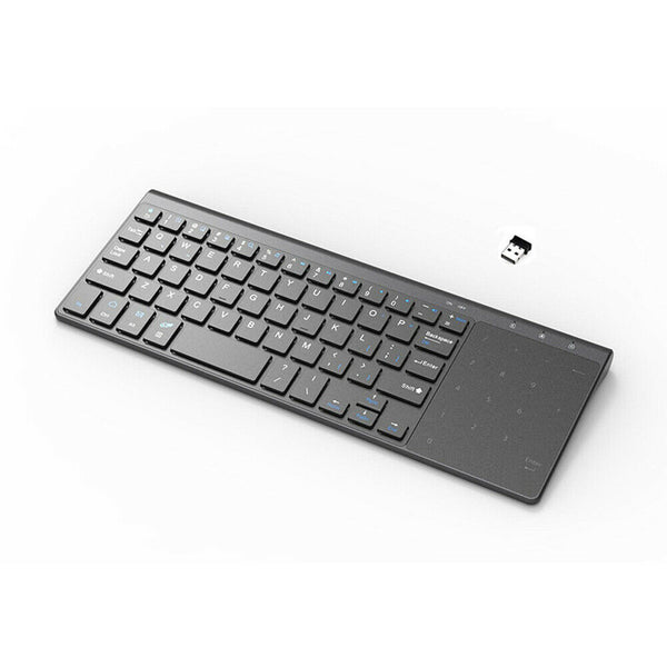 2.4G Ultrathin Mini Wireless Keyboard With Touch Pad for PC Android Smart TV Box Ps4