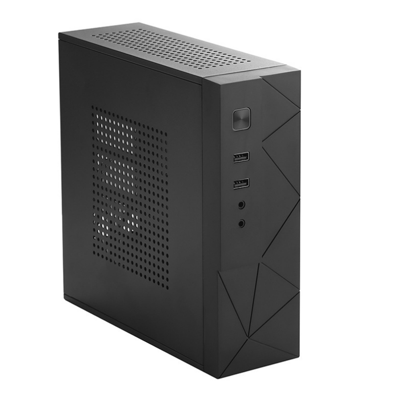 SKTC MX01 0.8mm SECC Computer Case HTPC Chassis USB2.0 Gaming Tempered PC Case Support PICO PSU Power Supply