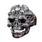 Retro Domineering Finger  Faucet Hand Dragon Pattern Double Dragon Skull Ring
