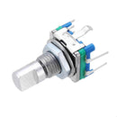 Machifit 15mm Rotary Encoder Switch with Key Switch 2 Bit Gray Scale Micro Switch