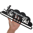 WR Hot Sale Runner's Medal Holder She Believes She Could File Holder Hang Up To 20~24 Medals