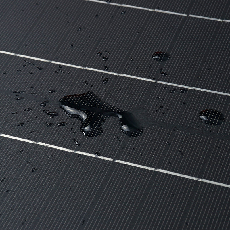 20W Waterproof Solar Panel Matte Texture Car Emergency Charger WIth 4 Protective Corners Dual USB+DC