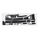 5D Reflective Carbon Fiber Interior Decal Car Moulding Trim Strip Full Kit Sitcker For BMW E90 E92 E93 2005 - 2013