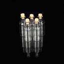 5Pcs Mini Empty Tiny Clear Essential oil Bottle Wishing Message Glass Bottles Jars Container Crafts