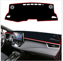 Arc Wrapped Tightly Black Dash Board Mat For Toyota Corolla 2019 - 2020