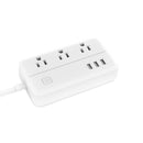 DHEKINGD D222 US Plug Sockets with 3 Outlet 3 USB Sockets Overload Switch Surge ProtectorWith Extension Cable Switch Power Outlet