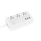 DHEKINGD D222 US Plug Sockets with 3 Outlet 3 USB Sockets Overload Switch Surge ProtectorWith Extension Cable Switch Power Outlet