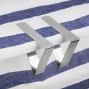 10pcs 403 Stainless Steel Table Cloth Clips Picnic Dinning Desk Cloth Bed Sheet Clip