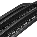 Pair Black Car Auto Side Air Flow Fender Stickers Intake Vent Grille Cover Decor