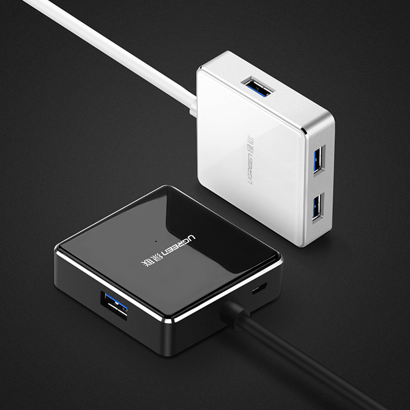 UGREEN US168 5 in 1 USB3.0 High Speed USB Hub Aluminum Alloy Extender Connector with Power Supply Interface for PC Laptop