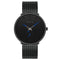 STRYVE S9501 Fshion Men Simple Dial Full Mesh Steel Strap Independent second Dial Quartz Watch