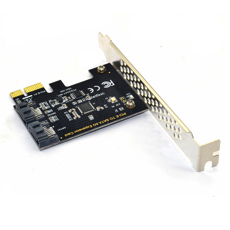 ITHOO PCE2SAT-A01 PCI-E to SATA3.0 6Gbps PCI-E Expansion Card IPFS Hard Disk Adapter for Desktop Computer