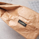 SANNE 6L Brown Paper Lunch Bag Reusable Box Sack Durable Insulated Thermal Kraft Paper Bag Snack