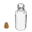 5Pcs Mini Empty Tiny Clear Essential oil Bottle Wishing Message Glass Bottles Jars Container Crafts
