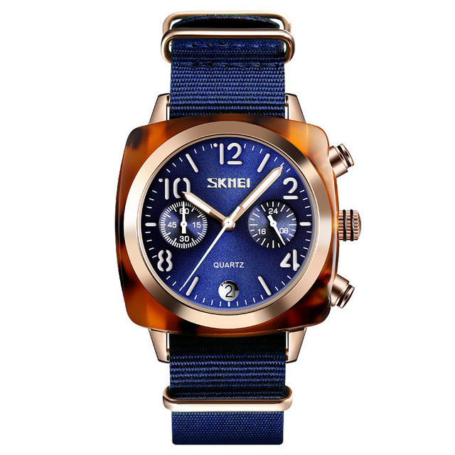 SKMEI 9186 Unique Design Multi-dial Luminous Waterproof Women Wristwatch Quartz Watch