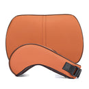 Adjustable Leather Slow Rebound Cotton Car Neck Waist Lumbar Protector Headrest Pillow Automobile Cushion