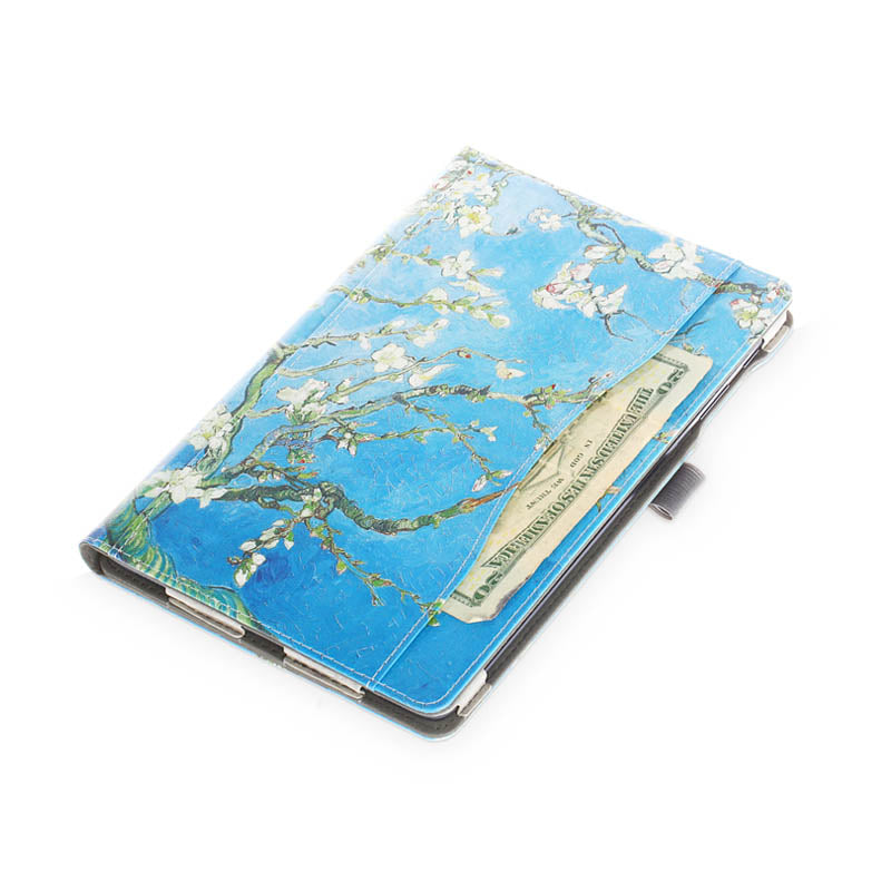 Folio Stand Tablet Case Cover for Samsung Galaxy Tab A 10.1 2019 T510 T515 - Apricot Blossom