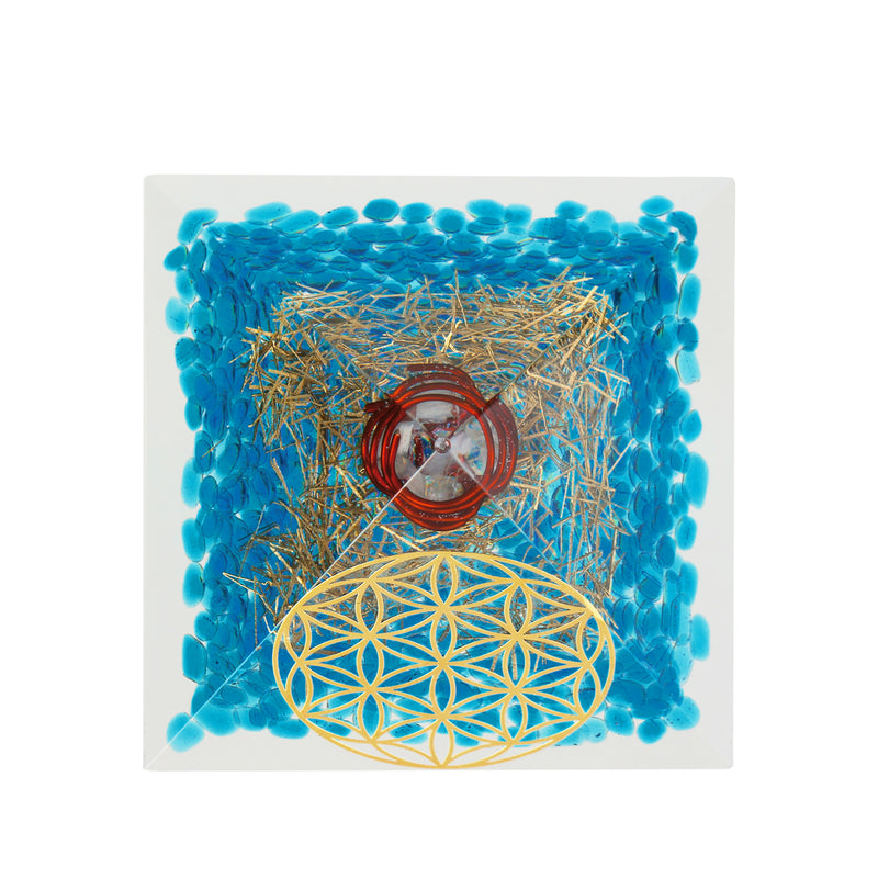 Crystals Apatite Orgone Gemstone Pyramid Meditation Yoga Energy Generator Healing