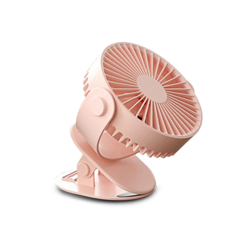 KCASA 4W Mini USB Rechargeable Clip Desk Fan Air Cooling Fan Home Student Dormitory Portable Desktop Office Fan