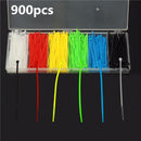 Suleve ZT01 900pcs 100x2mm Self Locking Nylon Cable Wire Zip Ties 6 Colors