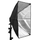 Photo Video Studio Lighting 50x70cm Softbox Light  4 Socket E27 Lamp Holder Kit