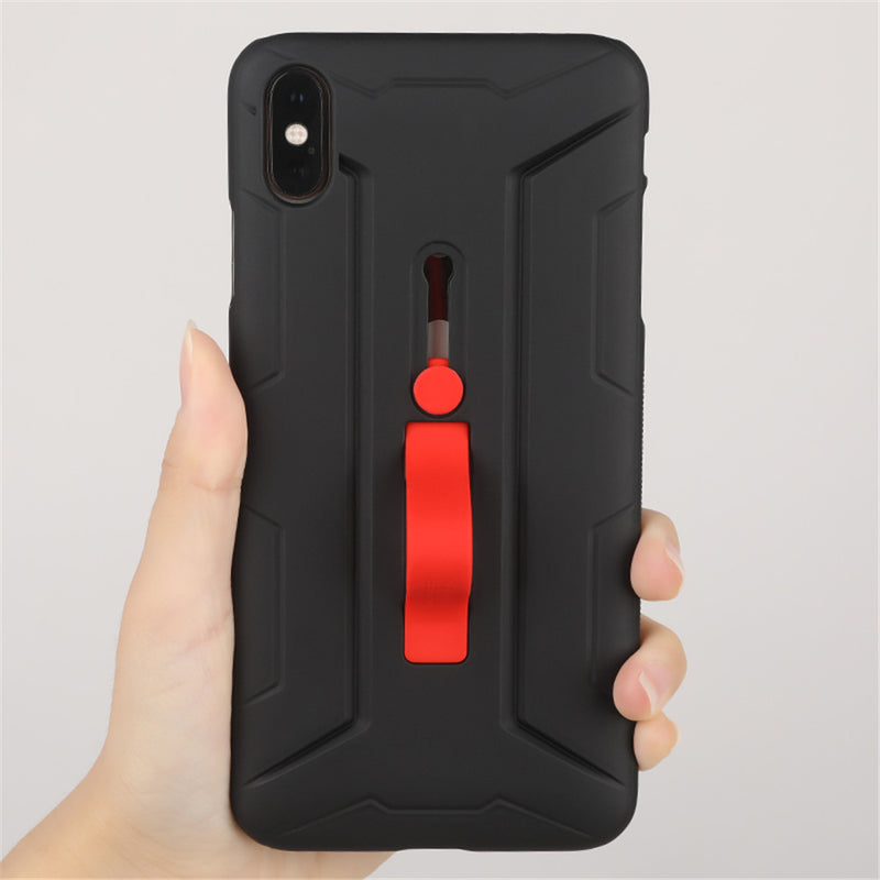 NILLKIN Matte Hidden Finger Ring Holder Shockproof Back Cover Protective Case for iPhone XS MAX