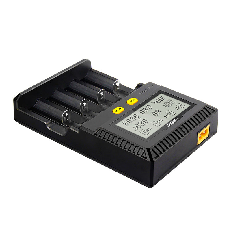 Miboxer C4-Plus LCD Display Fast Charging Smart Battery Charger For AA AAA 18650 26650 21700 16340