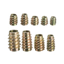 5Pcs M6x20mm Hex Drive Screw In Threaded Insert For Wood Type E