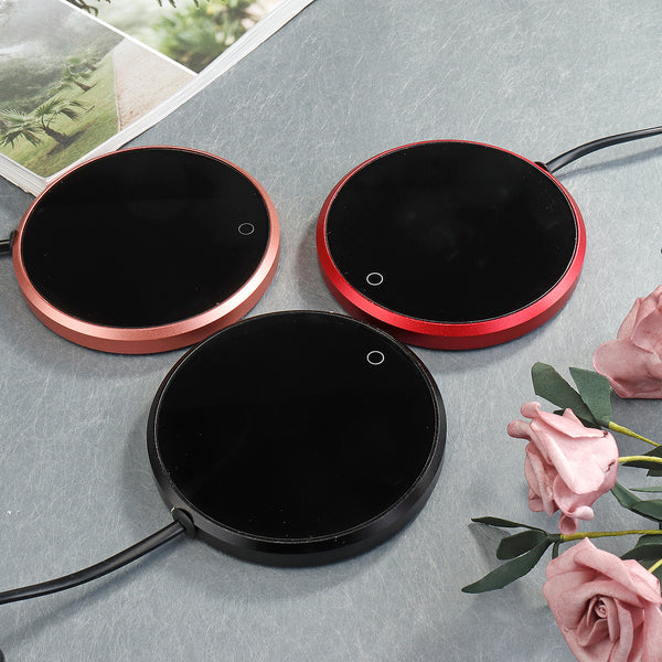 110V Electric USB Tray Coffee Tea Drink Warmer Cup Glass Heater Hot Beverage Mug Pad