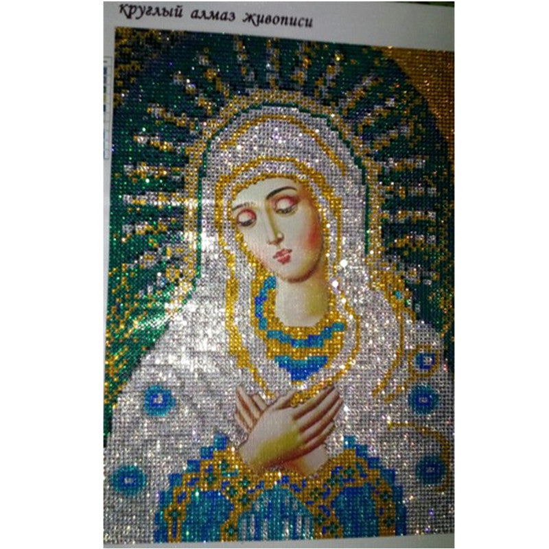 Honana WX-677 5D Round Diamond Painting DIY Cross Stitch Home Decor Diamond Embroidery Religious Gift