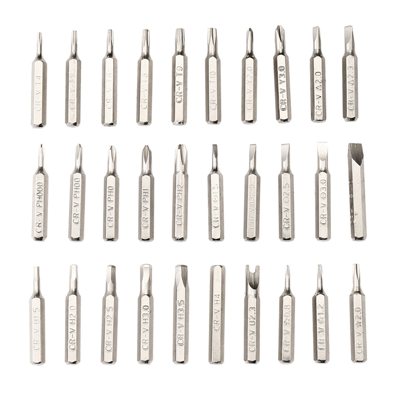 52 Piece Screwdriver Package Includes A 32-in-1 Screwdriver Case and M obile Phone Maintenance Tools