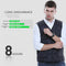 Adjustable Electric Vest Heated Fishing Cloth Jacket USB Thermal Winter-Warmer