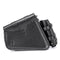 Left/Right Side Universal Motorcycle Saddlebags PU Leather Waterproof Black