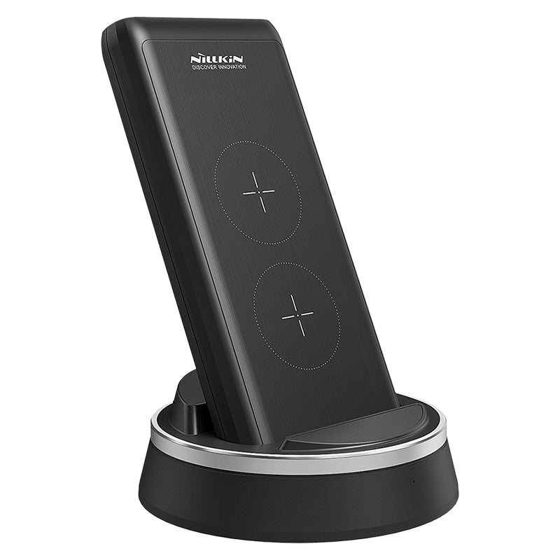 Nillkin 2 in 1 Fast Charging 10000mAh Power Bank Dual Coils Wireless Charger for iPhone XS HUAWEI P30 XIAOMI MI8 MI9 Laptop
