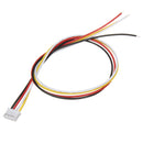 Excellway 10 Sets Mini JST 2.0mm PH 4Pin 26AWG Male Female Connector Plug Wire Cables 300mm