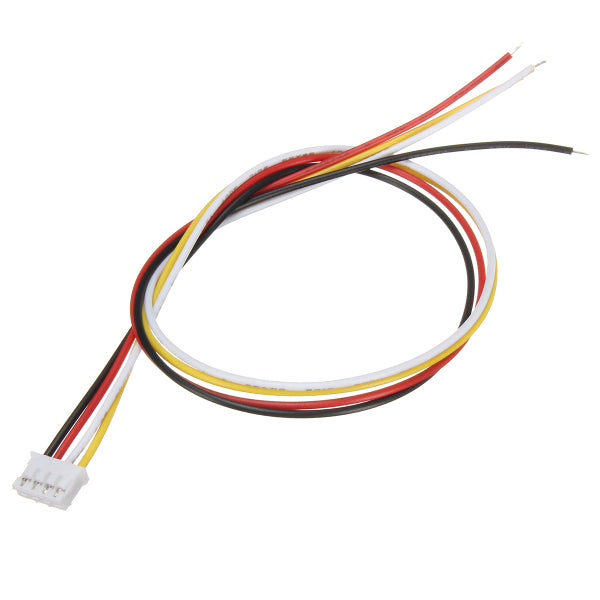 Excellway 10 Sets Mini JST 2.0mm PH 4Pin 26AWG Male Female Connector Plug Wire Cables 300mm