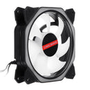 6 Pin 12*12*2.5cm  RGB Colorful LED Cooling Fan for Computer Case