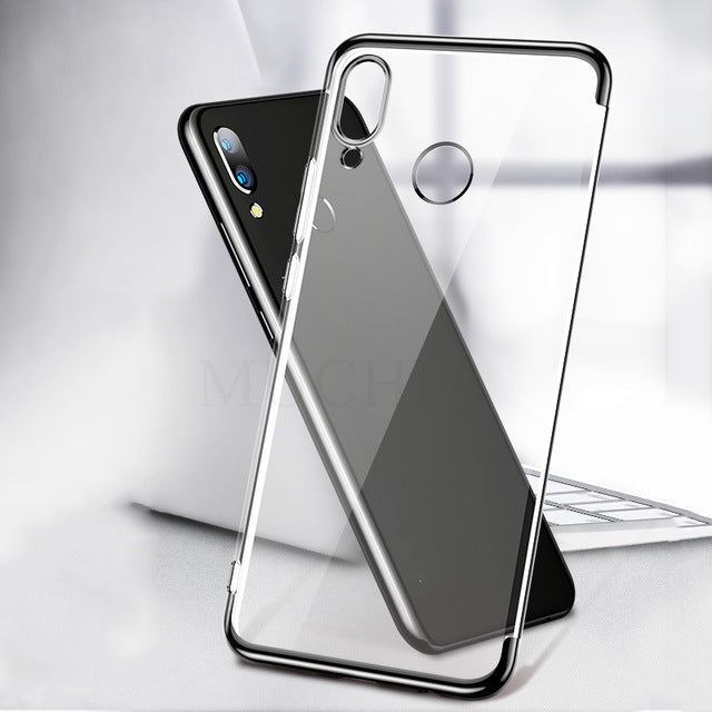Bakeey Plating Transparent Shockproof Soft TPU Back Cover Protective Case for Xiaomi Redmi 7 / Redmi Y3