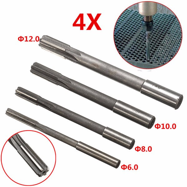 4pcs 6mm 8mm 10mm 12mm HSS Straight Shank Cobalt Milling Chucking Reamer