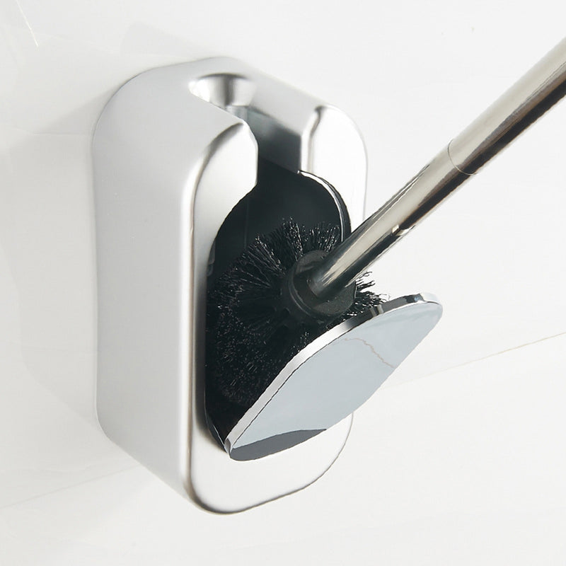 Bathroom Toilet Brush Set Wall-Mounted Brush Long Handle Stianless Steel Cleaning Brushes Holder