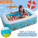 Inflatable Swimming Pool Family Play Center Swim Baby Kids Child Backyard Garden