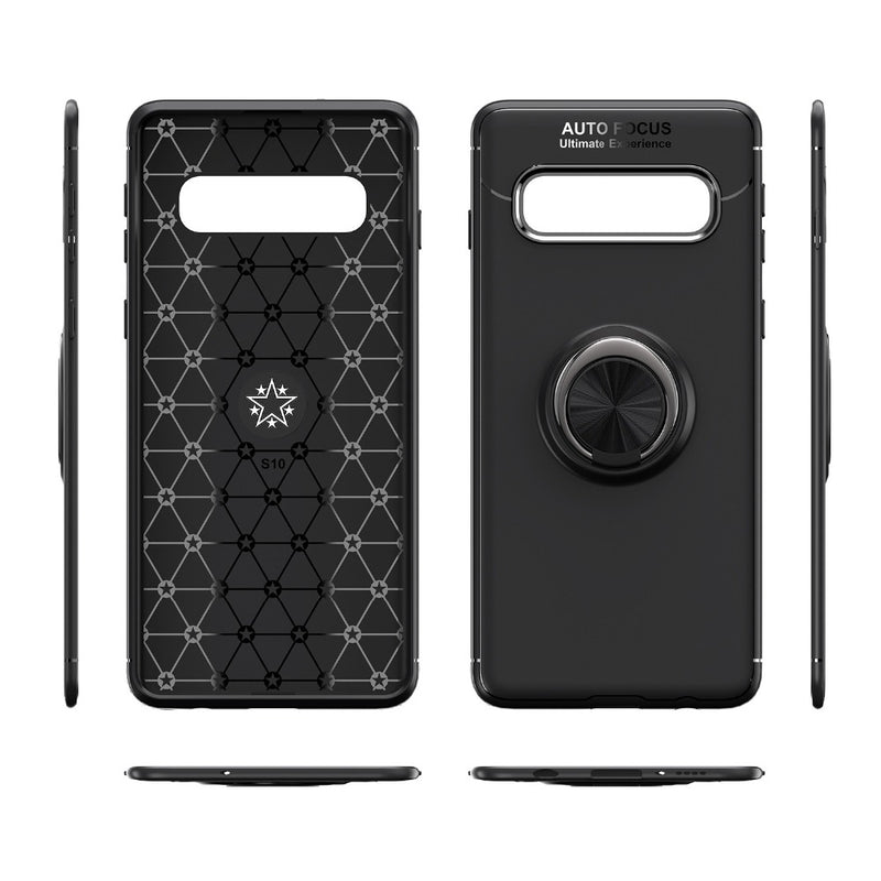 C-KU 360 Rotating Ring Grip Kickstand Protective Case For Samsung Galaxy S10 6.1 Inch 2019
