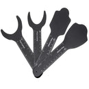 4PCS Dental Tools Oral Image Contraster Jaw Photographic Black Background Board
