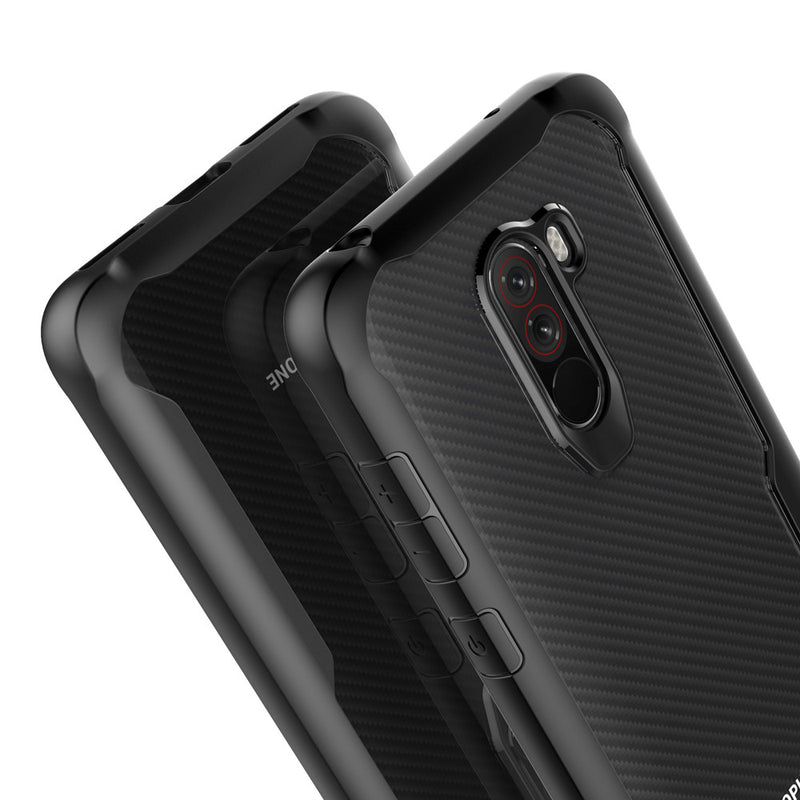 Bakeey Transparent Shockproof Hard Back Cover Protective Case for Xiaomi Pocophone F1