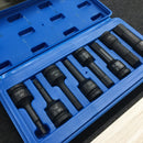 Machifit 1/2 Inch H5-H19 CR-MO Hexagon Pneumatic Screwdriver Bit Set Pneumatic Sleeve Tool Accessories