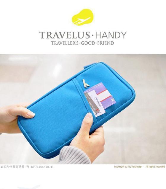 Portable Multi-function Travel Storage Bag Stationery Bag Travel Passport Bag Wallet Wallet