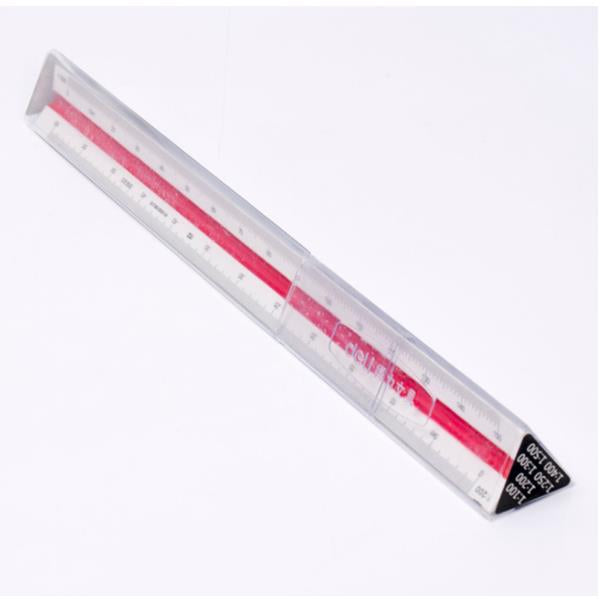 Deli 8930 Student Triangular Scale Straight Ruler Multi-function Drawing Mapping Measurement Ruler For 30cm